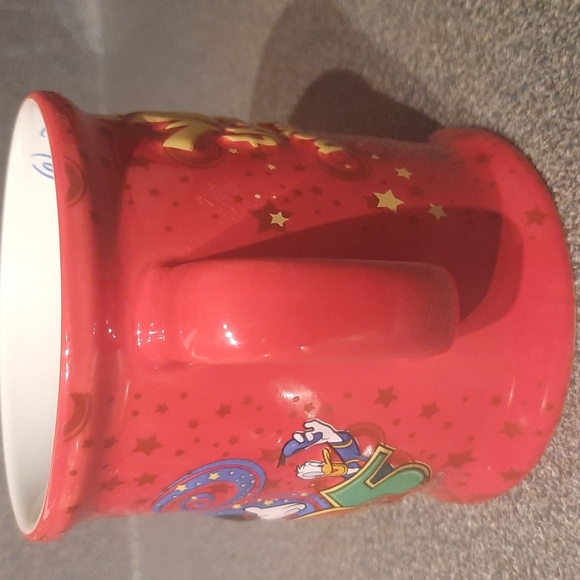 Walt Disney World 2005 Red Ceramic 'Where the Party Never Ends' 3D Mug - Picture 3 of 9